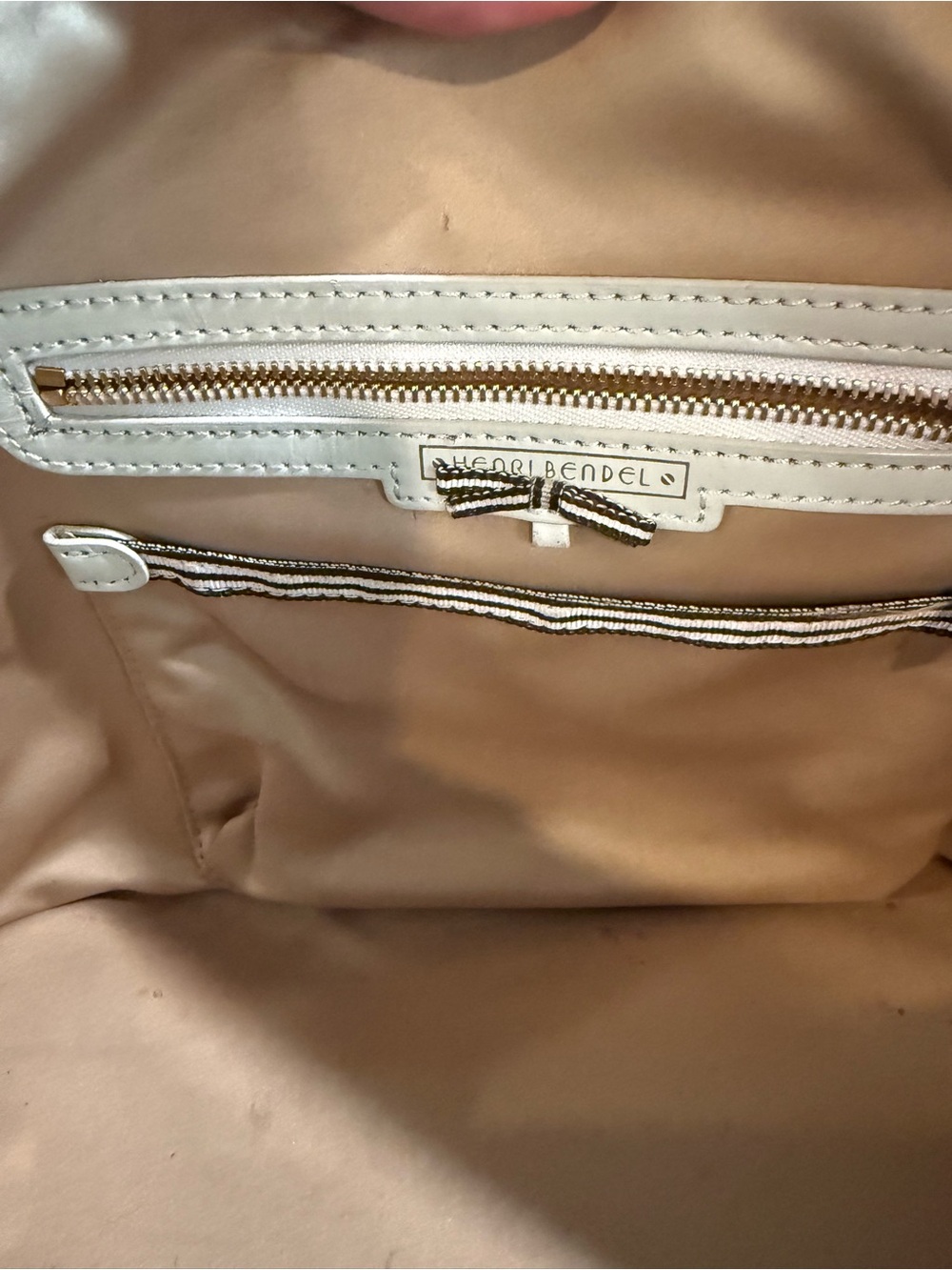 Black and White Cowhide-Print Satchel with Black Leather Trim - Picture 7 of 7
